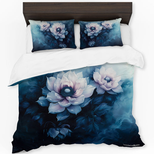 Abstract Flowers by Wikus Schalkwyk Duvet Cover Set