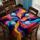 Abstract Flowing Colours Square Tablecloth
