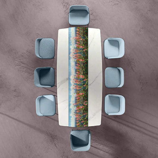 Abstract Fynbos By Juanette Menderoi Table Runner