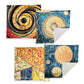Abstract Gilded Tapestry Luxury Scatter Covers (Set of 4)