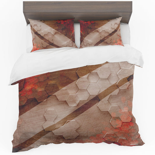 SPECIAL: Abstract Honeycomb Duvet Cover Set - Queen