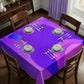 Abstract Lilac Shapes Square Tablecloth