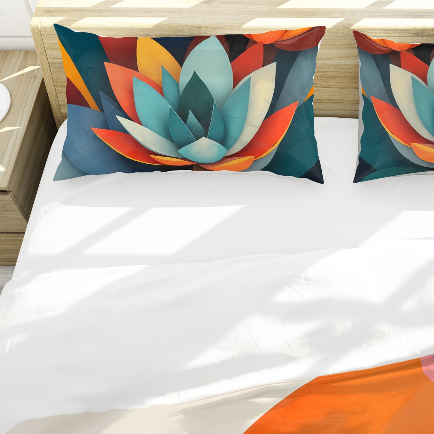 Abstract Protea Succulent Duvet Cover Set