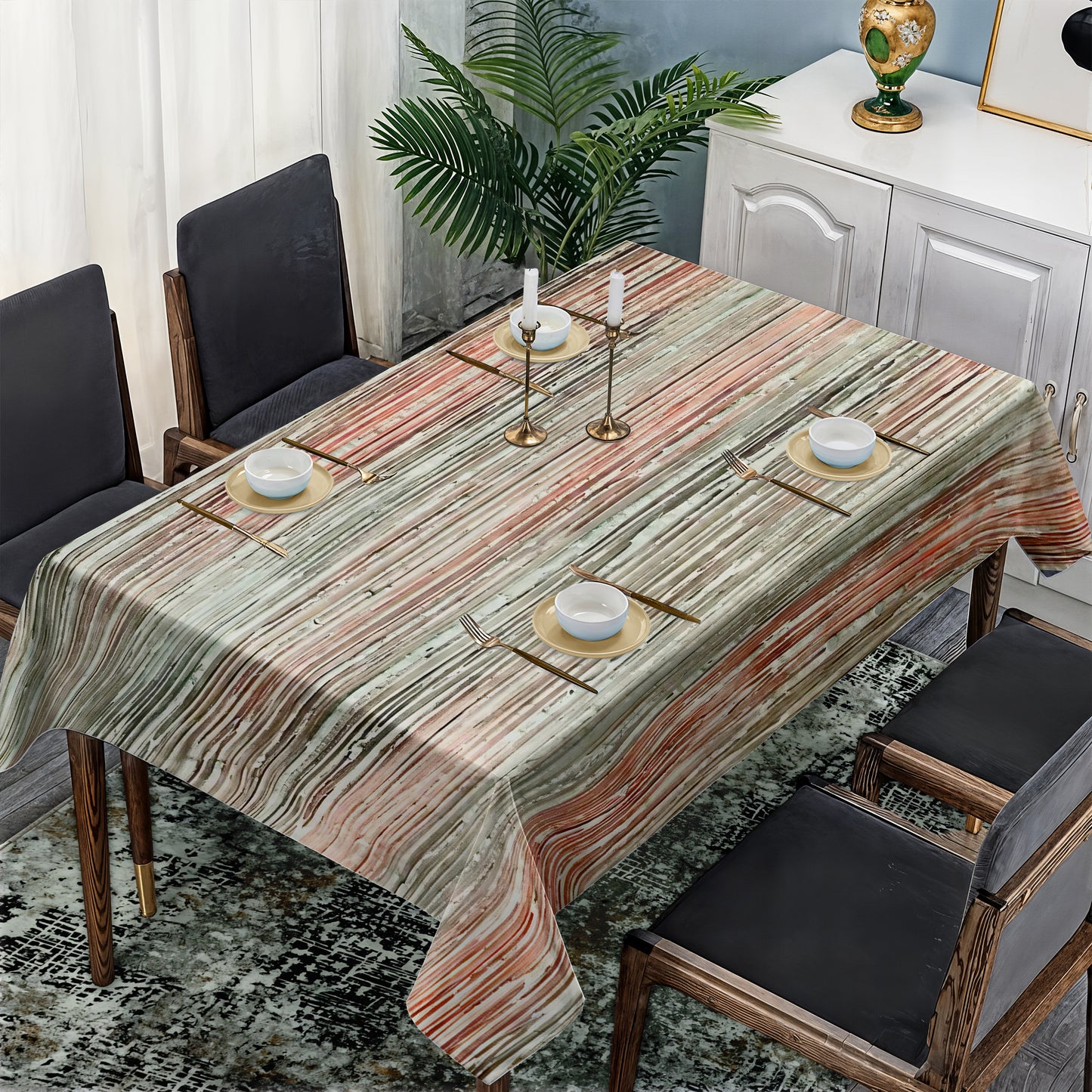 Abstract Texture Rectangle Tablecloth