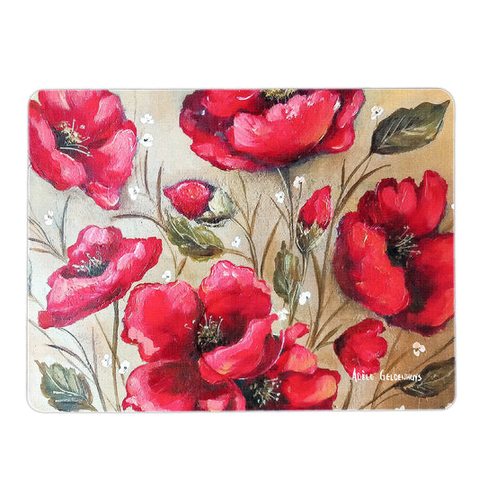 Poppies Mouse Pad By Adele Geldenhuys