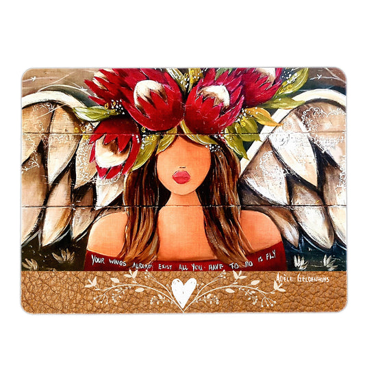 Angel Mouse Pad By Adele Geldenhuys