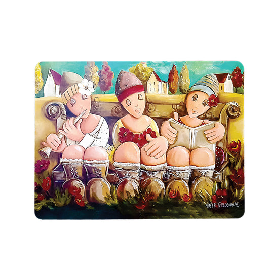 Poppies Having Fun Mouse Pad By Adele Geldenhuys