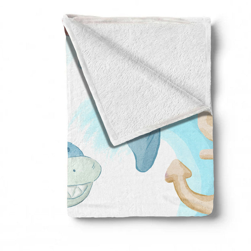 Adorable Shark Minky Blanket