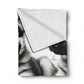 Adorable Watchers German Shepherds Light Weight Fleece Blanket by Nathan Pieterse