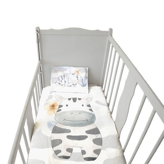 Adorable Zebra Cot Set