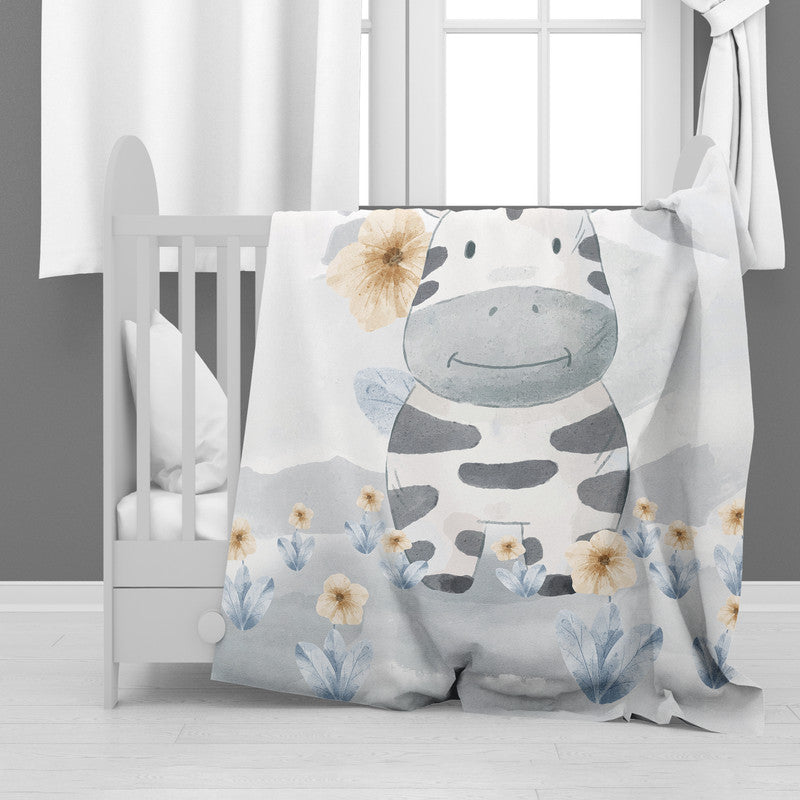 Adorable Zebra Minky Blanket