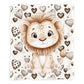 Adorable Lion Baby Fleece Blanket by Mark van Vuuren