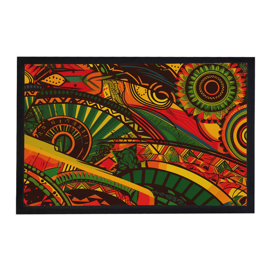 Africa Abstract Pattern Door Mat