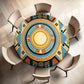 Africa Mosaic Round Tablecloth