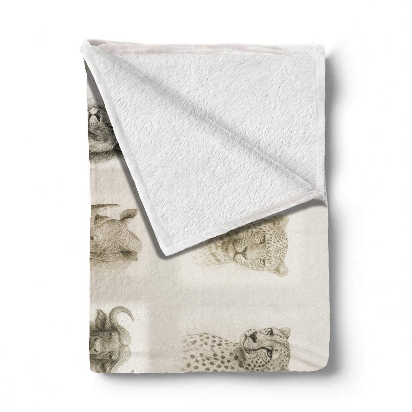 Africa's Animals Light Weight Fleece Blanket by Nathan Pieterse