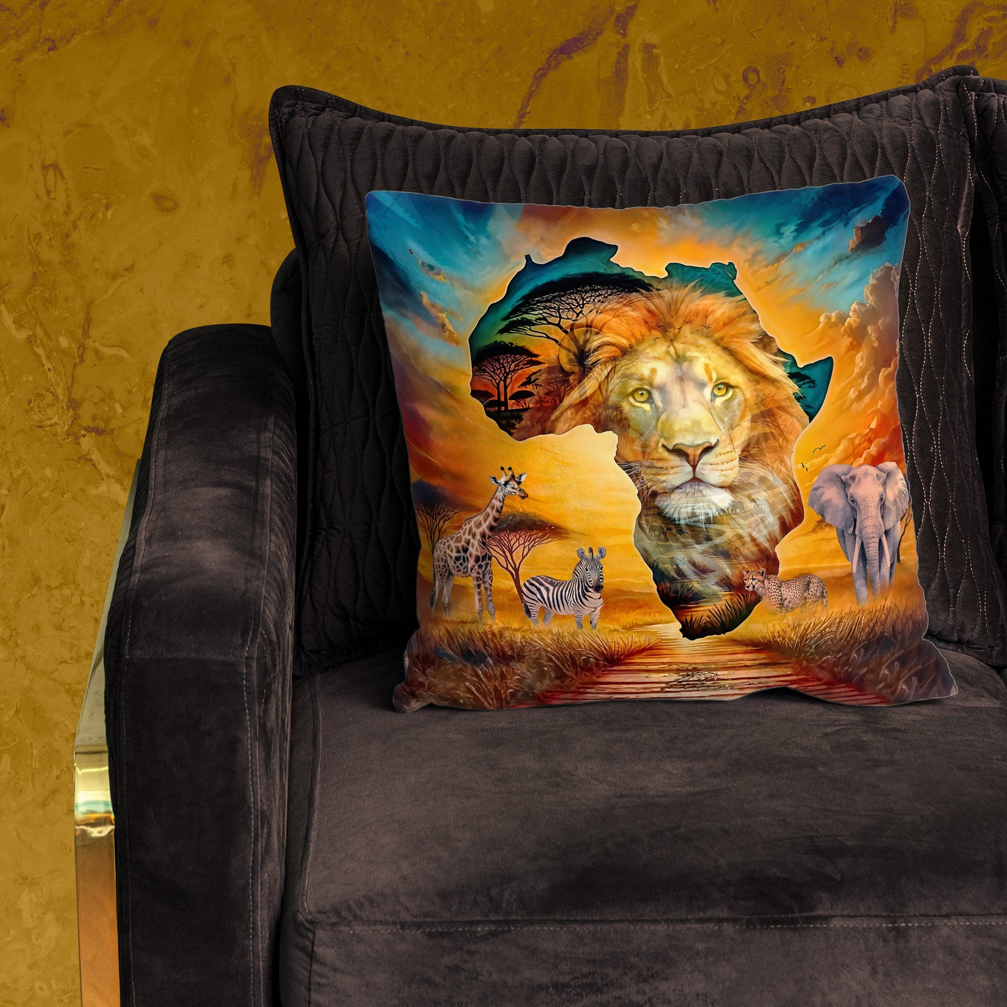 Africa’s Golden King Luxury Scatter