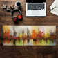 African Abstract City Large Desk Pad