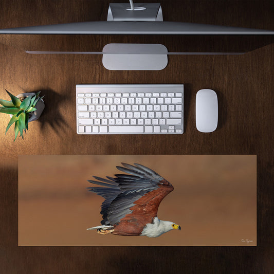 African Fish Eagle Kruger Desk Pad by Fanie Heymans