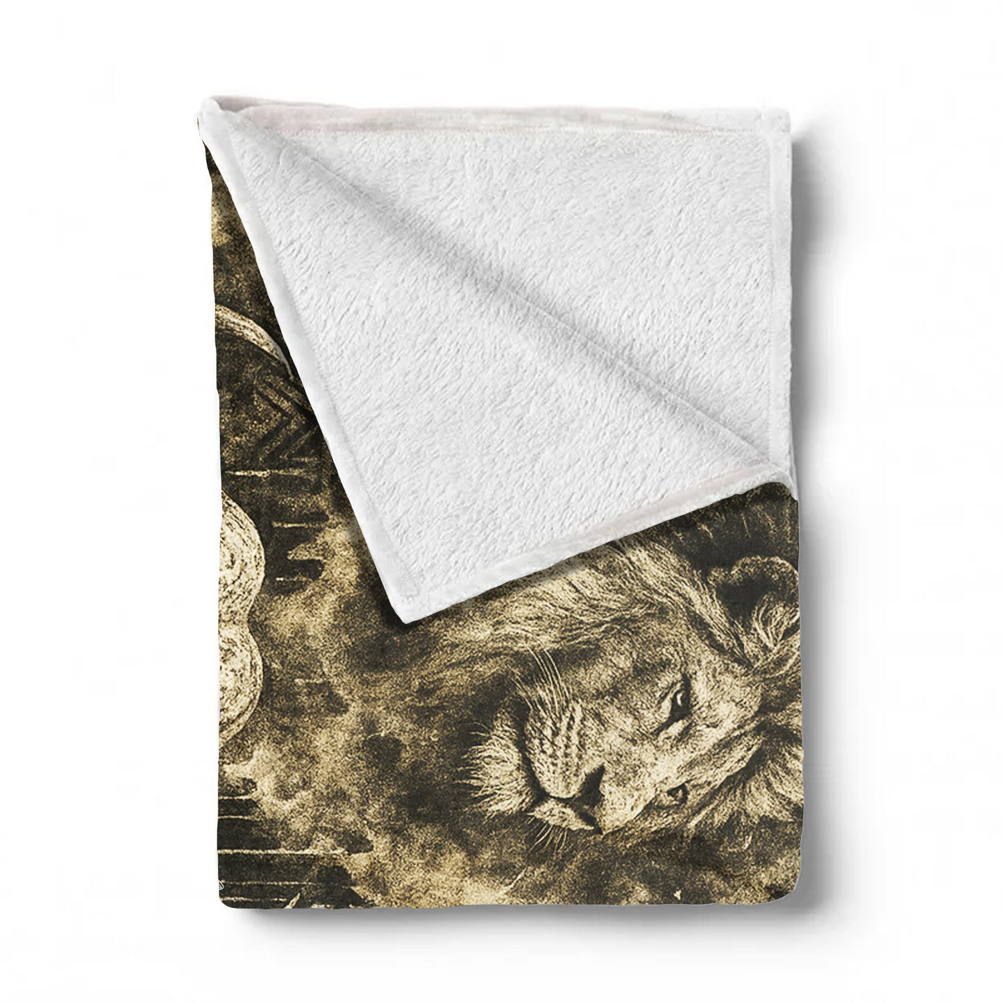 African Tribal Fusion Light Weight Fleece Blanket by Nathan Pieterse