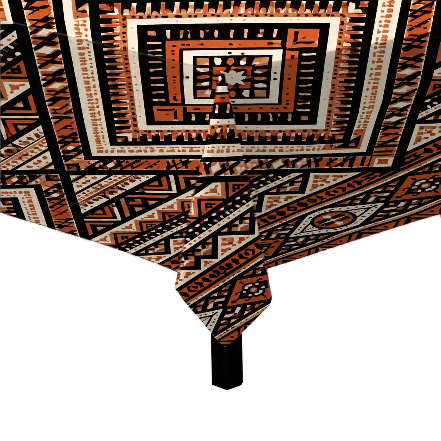 African Bold Ethnic Pattern Square Tablecloth by Nathan Pieterse