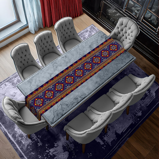African Dancers Pattern Table Runner