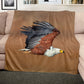 African Fish Eagle Kruger Light Weight Fleece Blanket by Fanie Heymans