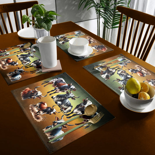 African Nguni Placemats by Mark van Vuuren