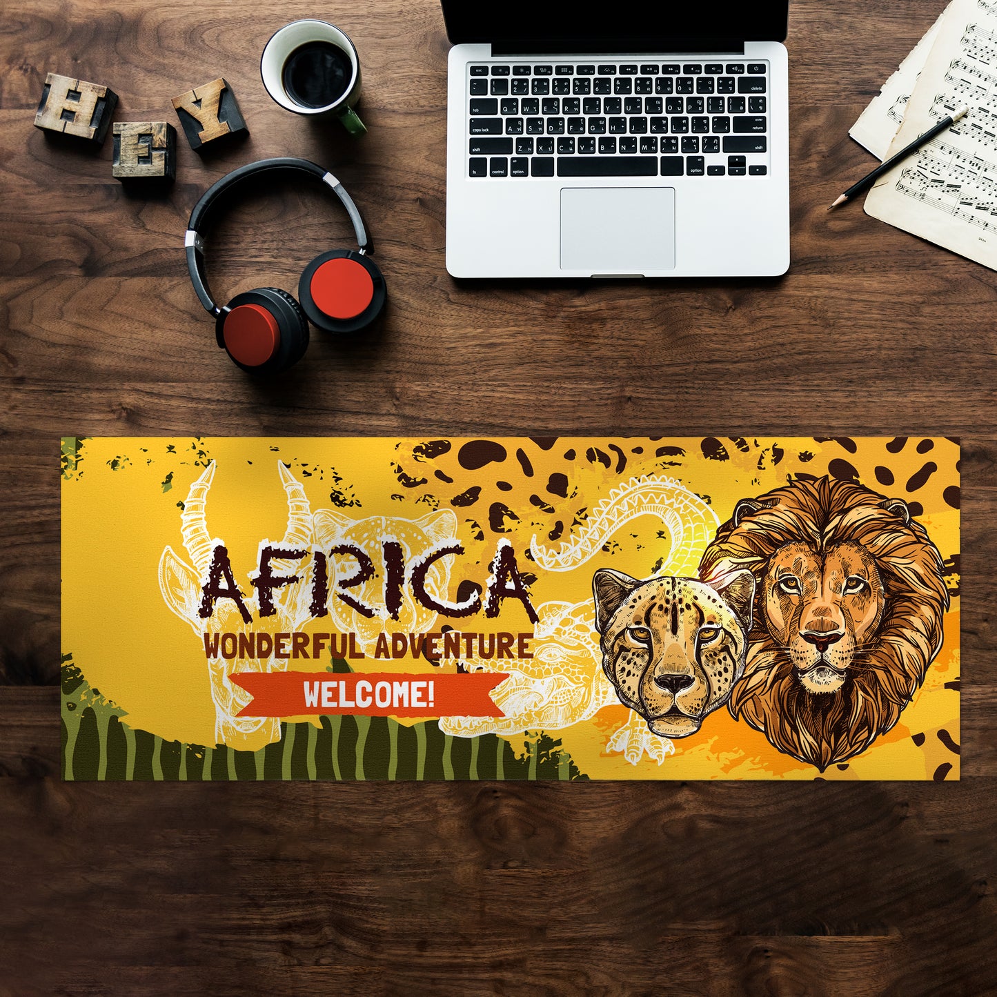 African Predators Desk Pad