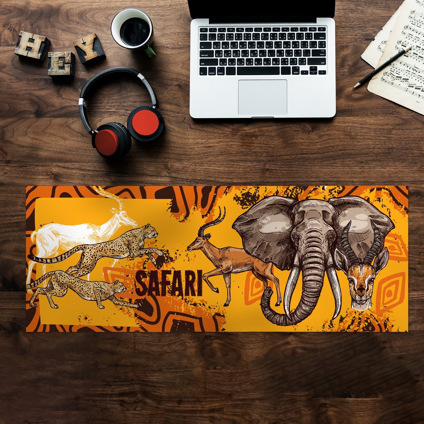 African Safari Desk Pad