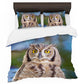 African Spotted Eagle Owl Duvet Cover Set by Annette Heymans