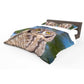 African Spotted Eagle Owl Duvet Cover Set by Annette Heymans