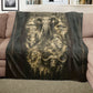 African Tribal Fusion Light Weight Fleece Blanket by Nathan Pieterse
