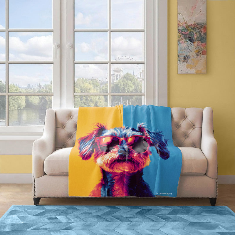 Agent Paws Light Weight Fleece Blanket by Wikus Schalkwyk