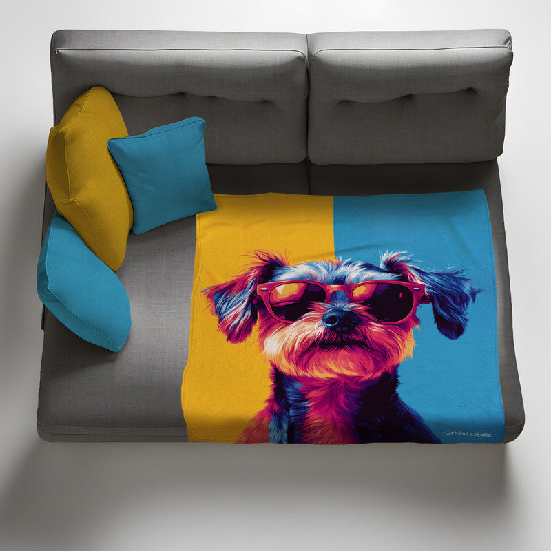 Agent Paws Light Weight Fleece Blanket by Wikus Schalkwyk