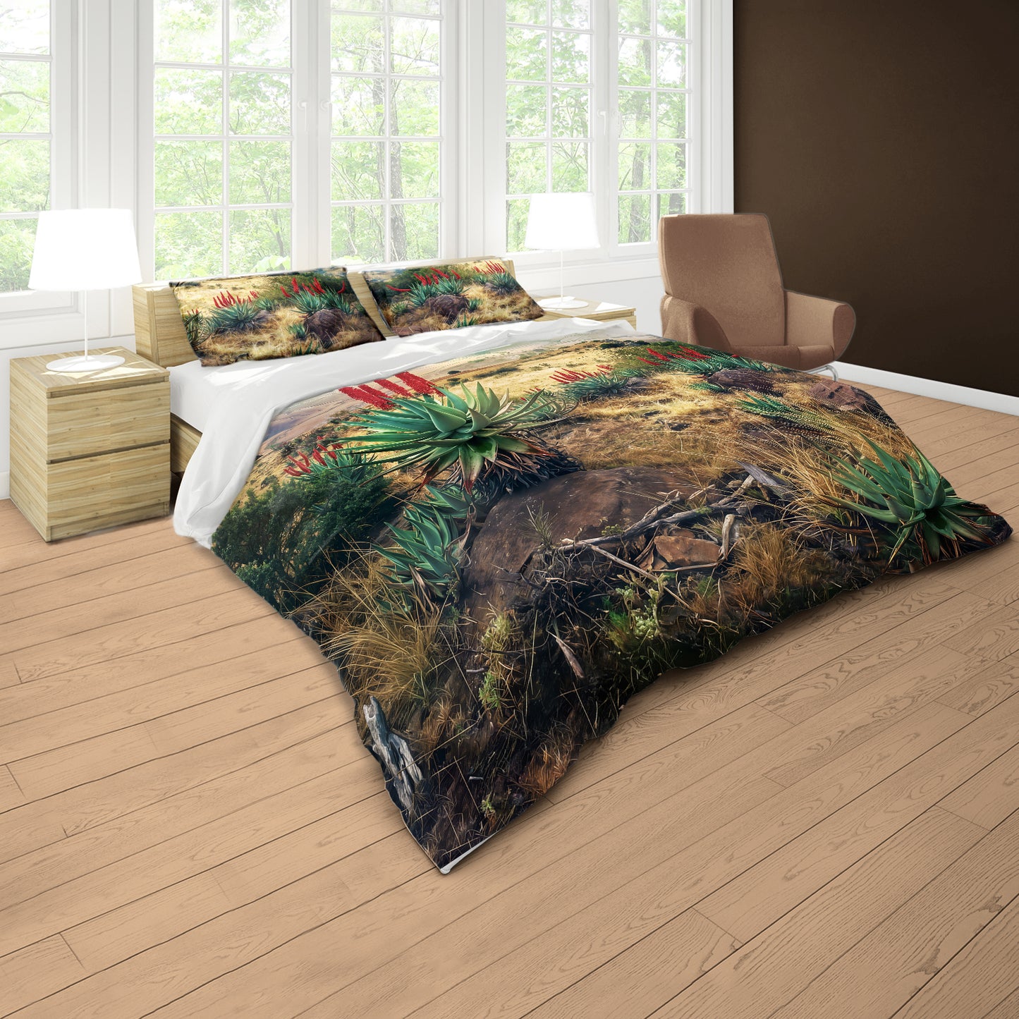 Aloe Fields Duvet Cover Set