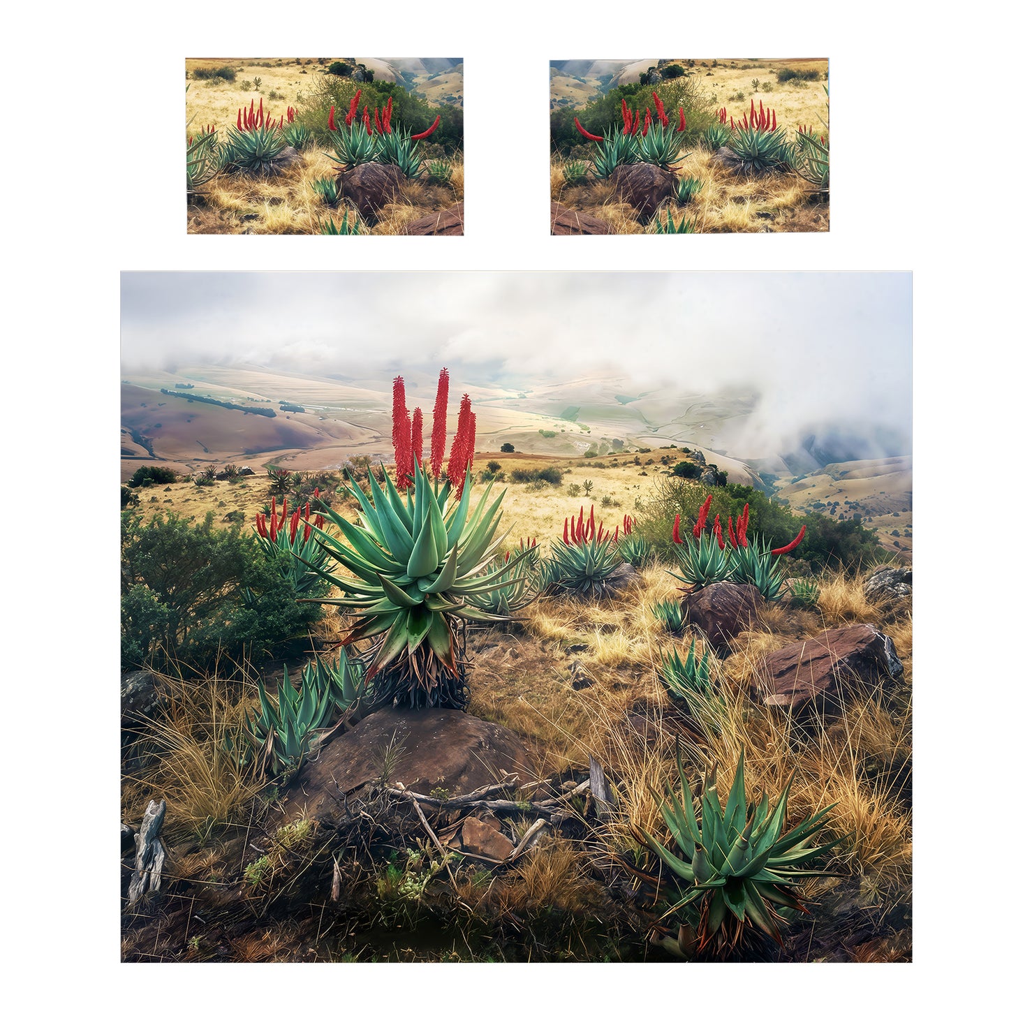 Aloe Fields Duvet Cover Set