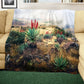 Aloe Fields Light Weight Fleece Blanket