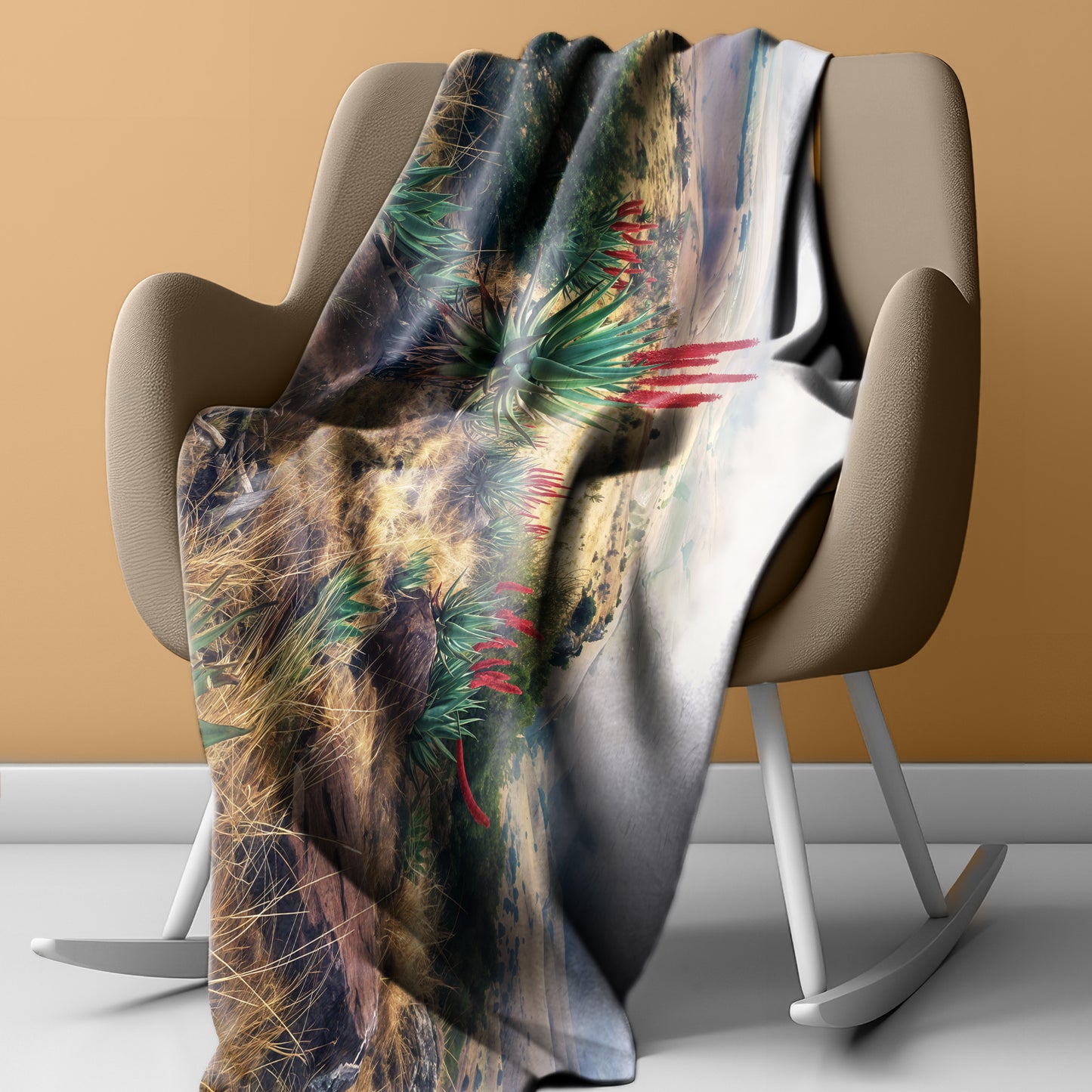 Aloe Fields Light Weight Fleece Blanket