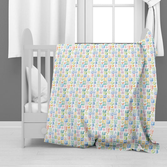 Alphabet Minky Blanket
