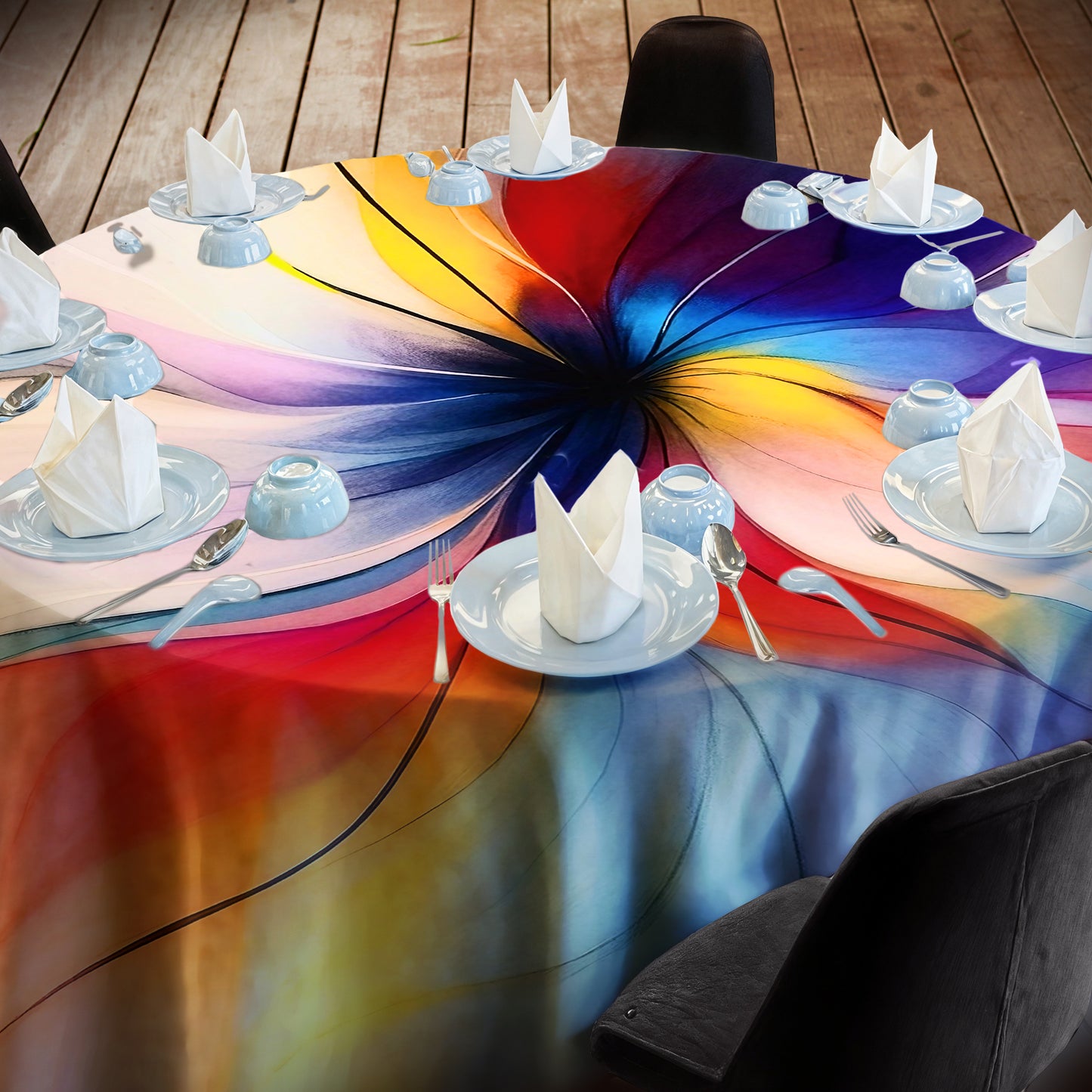 Amazing Colours 2,3m Round Tablecloth