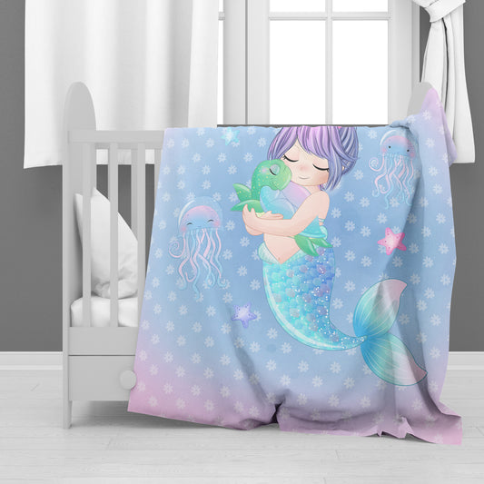 Amazing Mermaid Baby Fleece Blanket