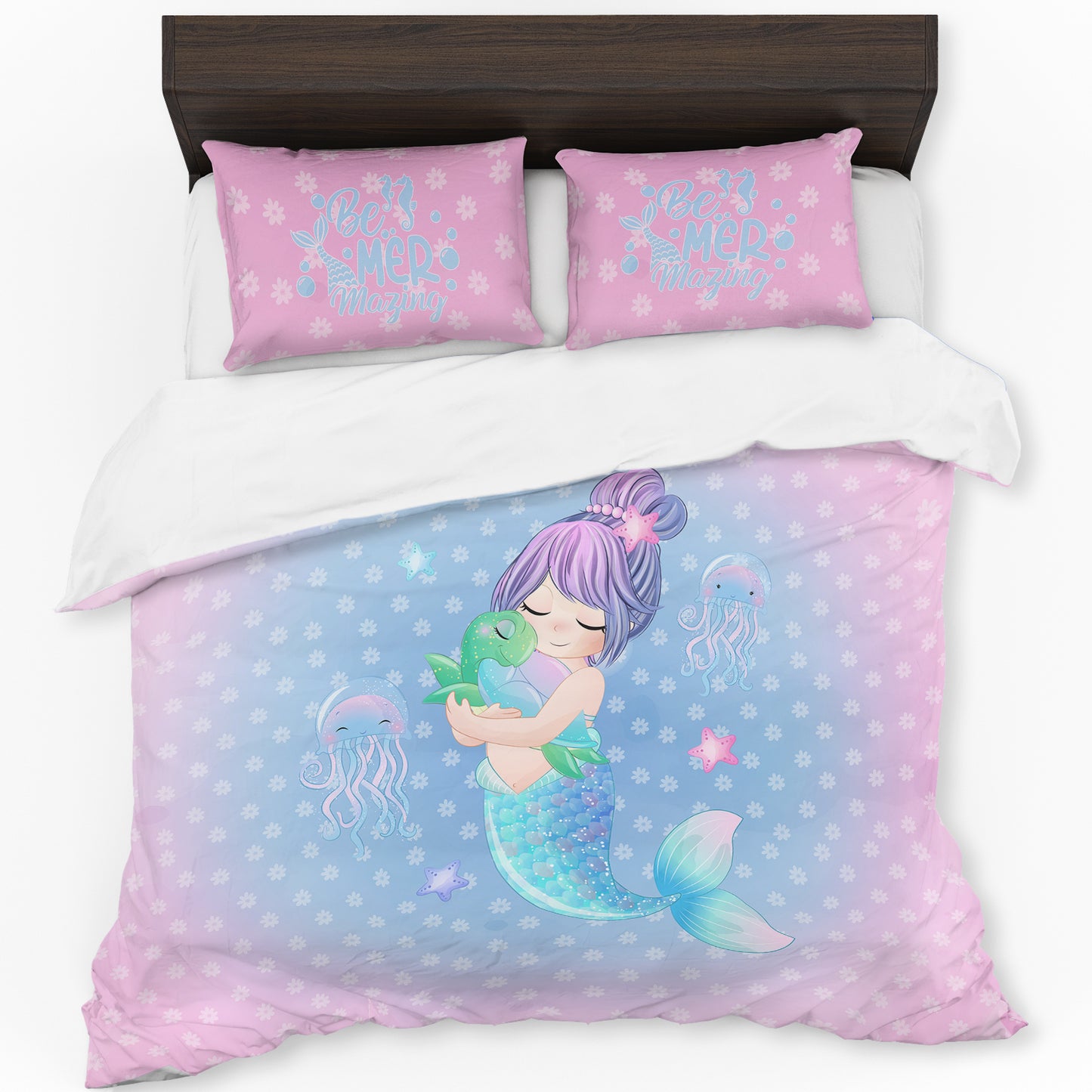 Amazing Mermaid Kids Duvet Cover Set