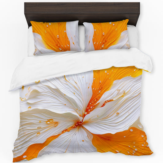 Amber Flower Duvet Cover Set