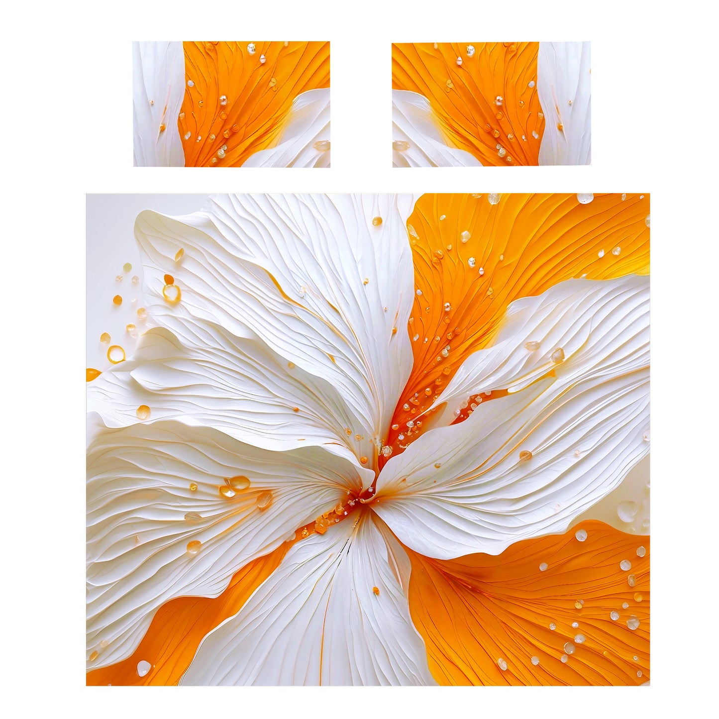 Amber Flower Duvet Cover Set
