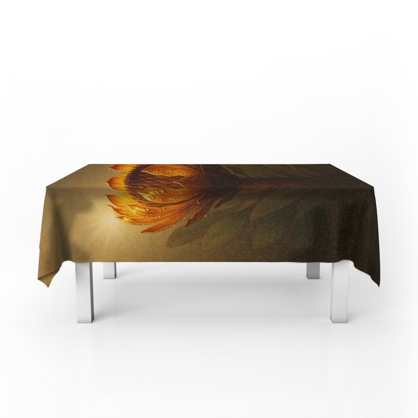 Amber Protea Bloom Rectangle Tablecloth by Nathan Pieterse