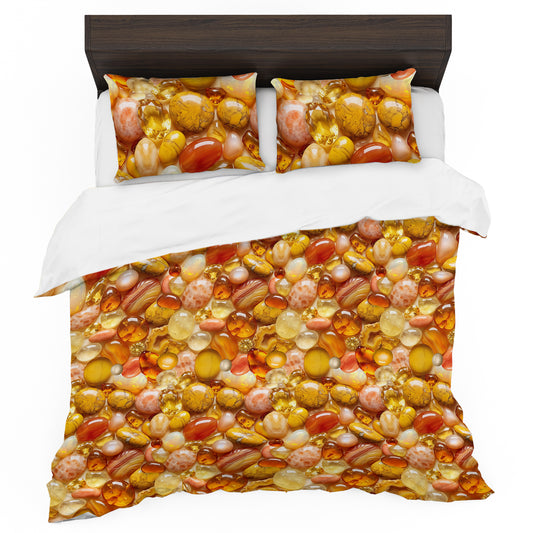 Amber & Agate Mosaic Duvet Cover Set