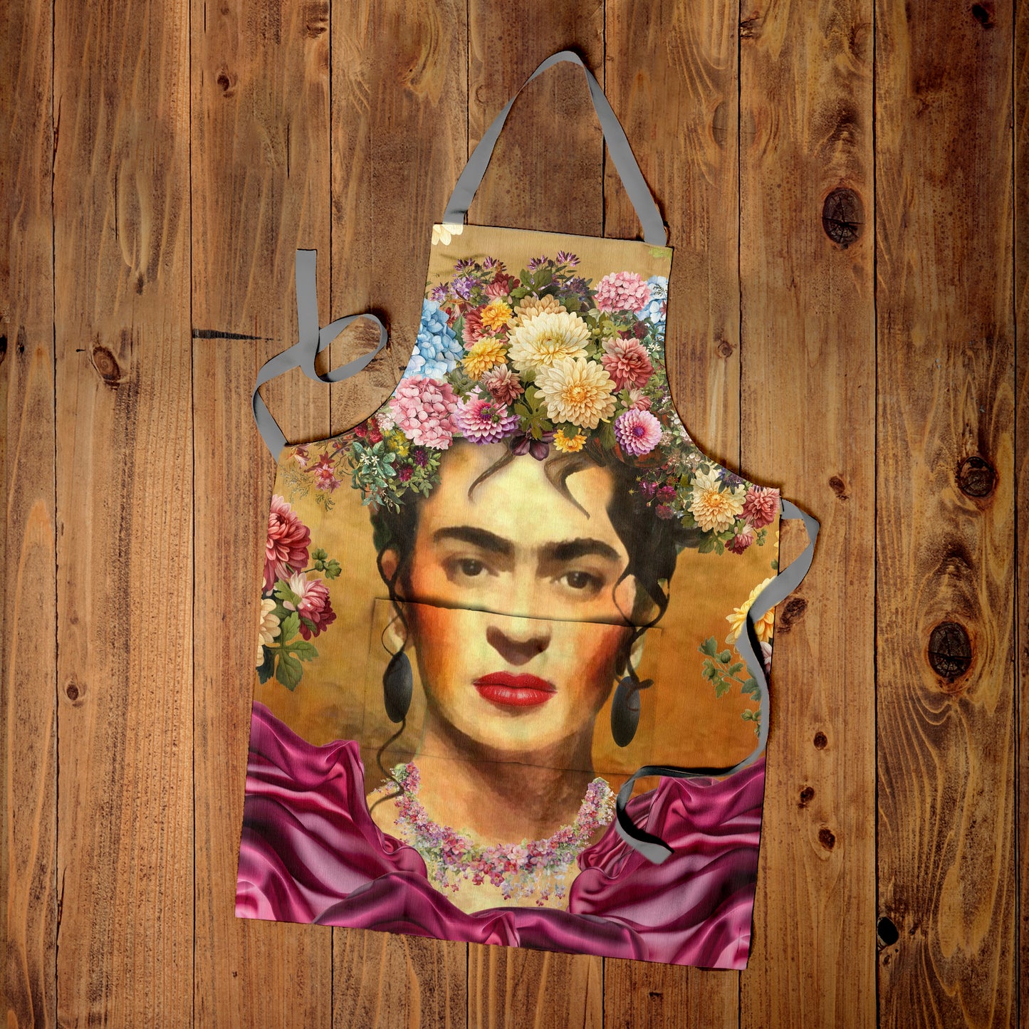 Ambrosia Frida Kahlo Medium Length Apron By Mark Van Vuuren