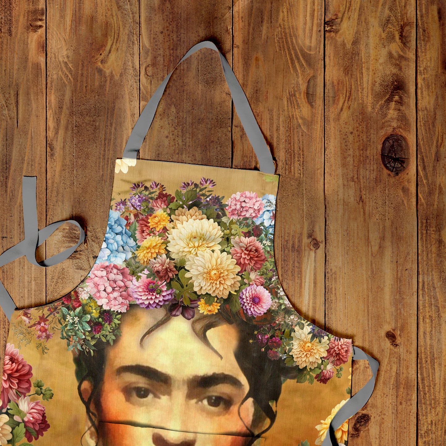 Ambrosia Frida Kahlo Medium Length Apron By Mark Van Vuuren
