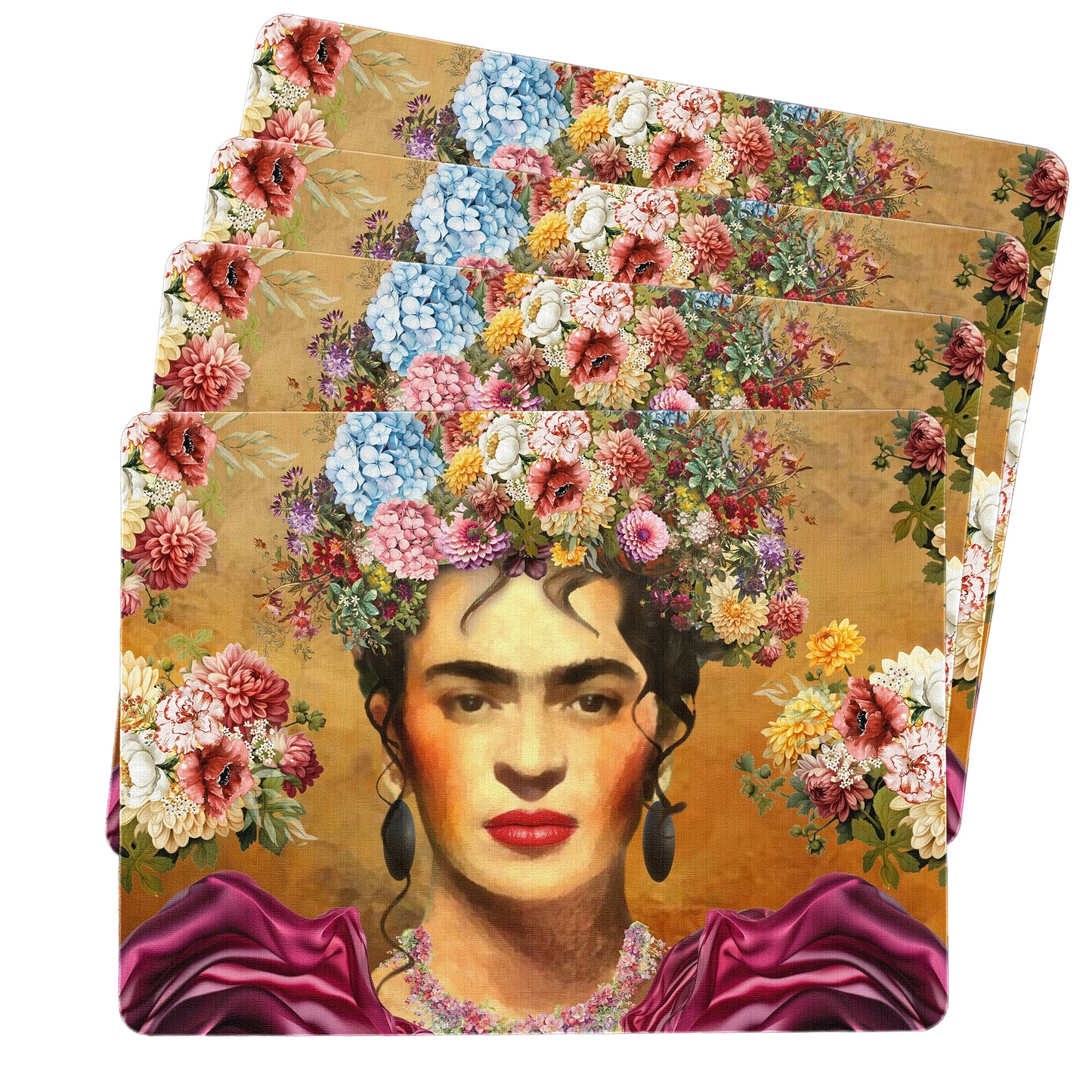 Ambrosia Frida Kahlo Placemats by Mark van Vuuren