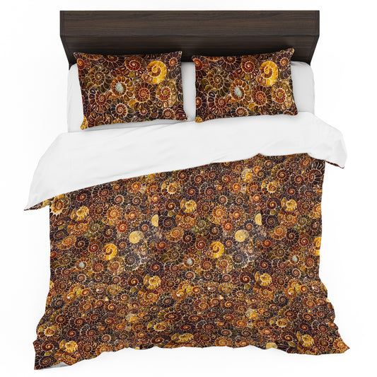 Ammonite Mosaic Duvet Cover Set